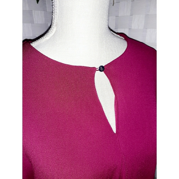 Lauren Ralph Lauren Keyhole Front Georgette Tunic - Picture 10 of 16